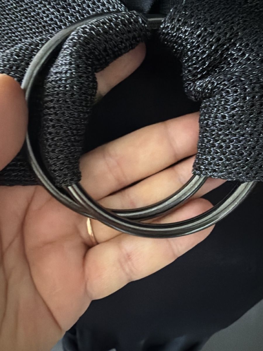 Cinture: Stylish Black Woven Belt with Silver Ring Buckle - Unique – Usato da Bouveret venduto da dou_g8q7 3