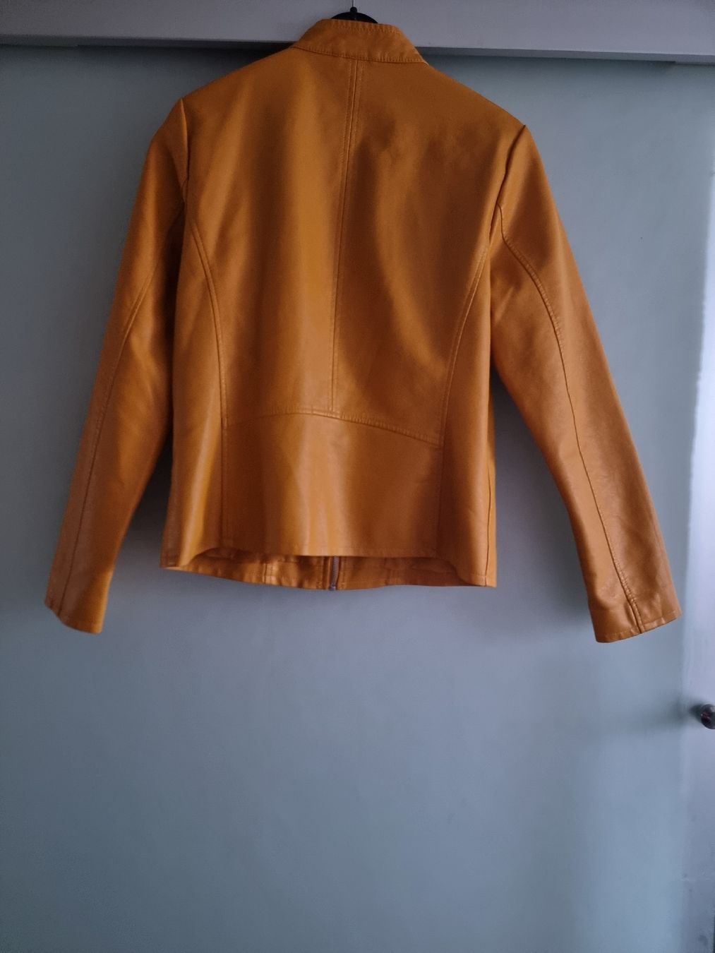 Only Giacche: ONLY Lederjacke Grösse 40, senfgelb – Nuovo (secondo la descrizione) da Neuenhof venduto da tap_mxt6 1