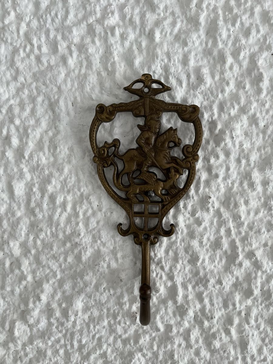 Ferramenta: alter Wandhaken aus Messing – Usato da Wetzikon ZH venduto da seli03 1