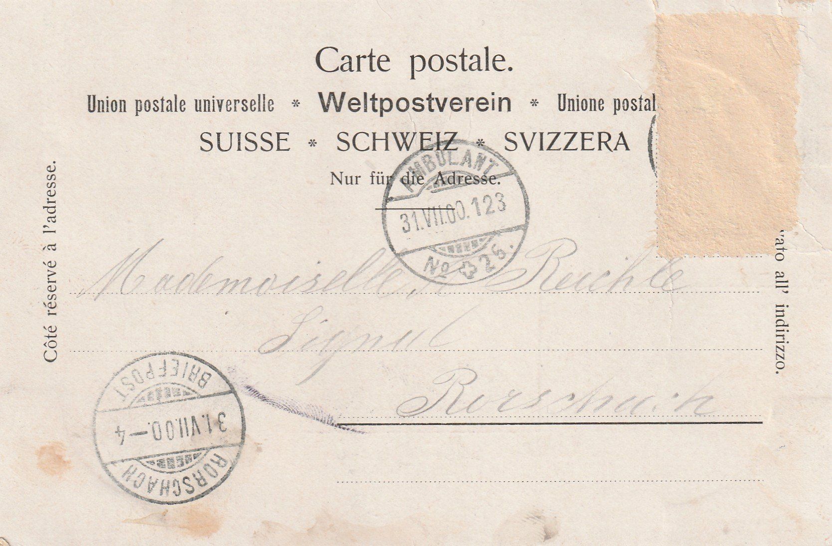 Cartoline postali: Brülisau 2-bildrig – Usato da Rorschacherberg venduto da fratovi2 1