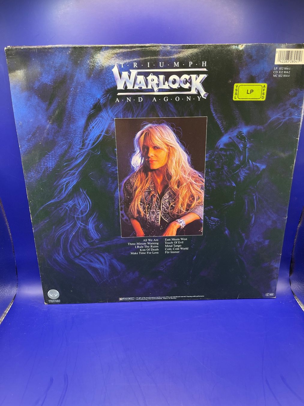 Dischi in vinile: Warlock - Triumph and Argony 1987 Vinyl – Usato da Rüti ZH venduto da alumedien 1