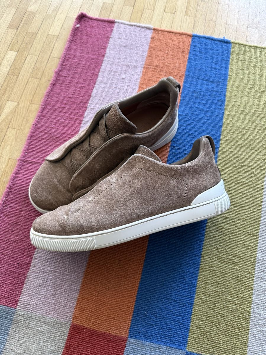 Zegna Herrenschuhe: Zegna Triple Stitch Brown – Gebraucht aus Genève von SG_73