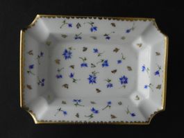 Aschenbecher mit Streublumen Dekor - handbemalt
