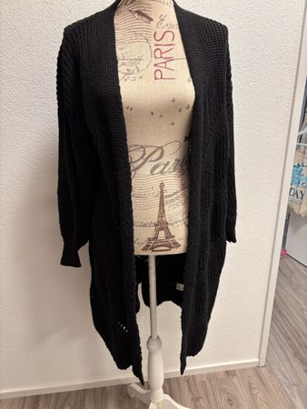 Damen Strickjacke schwarz  Gr S