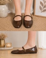 Ballerines vernies marron – Pointure 40 Comme neuves