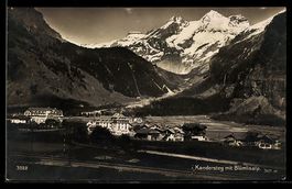 Kandersteg, Teilansicht mit Blümlisalp