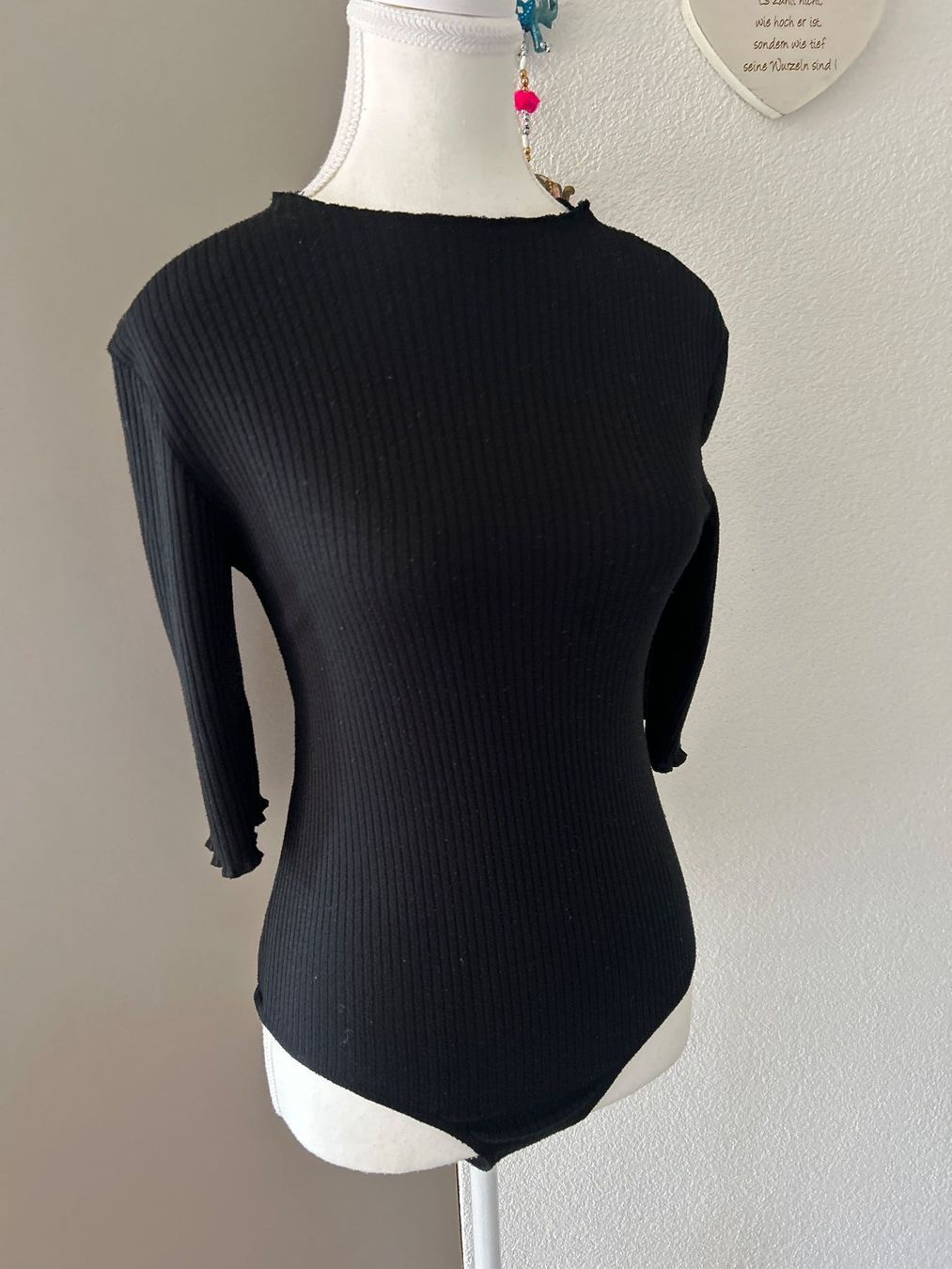 Altra biancheria intima: Langarmbody schwarz gerippt  von Vera Moda  Gr. M – Usato da Brunnen venduto da Nala2929 1