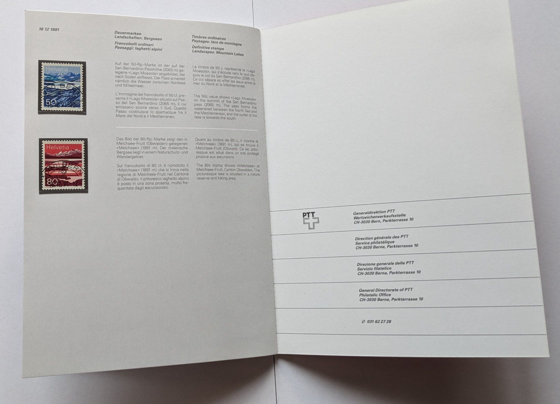 Tutti i francobolli: PTT Carnet de timbres 1992 – Nuovo (secondo la descrizione) da Estévenens venduto da Rockingirl 5