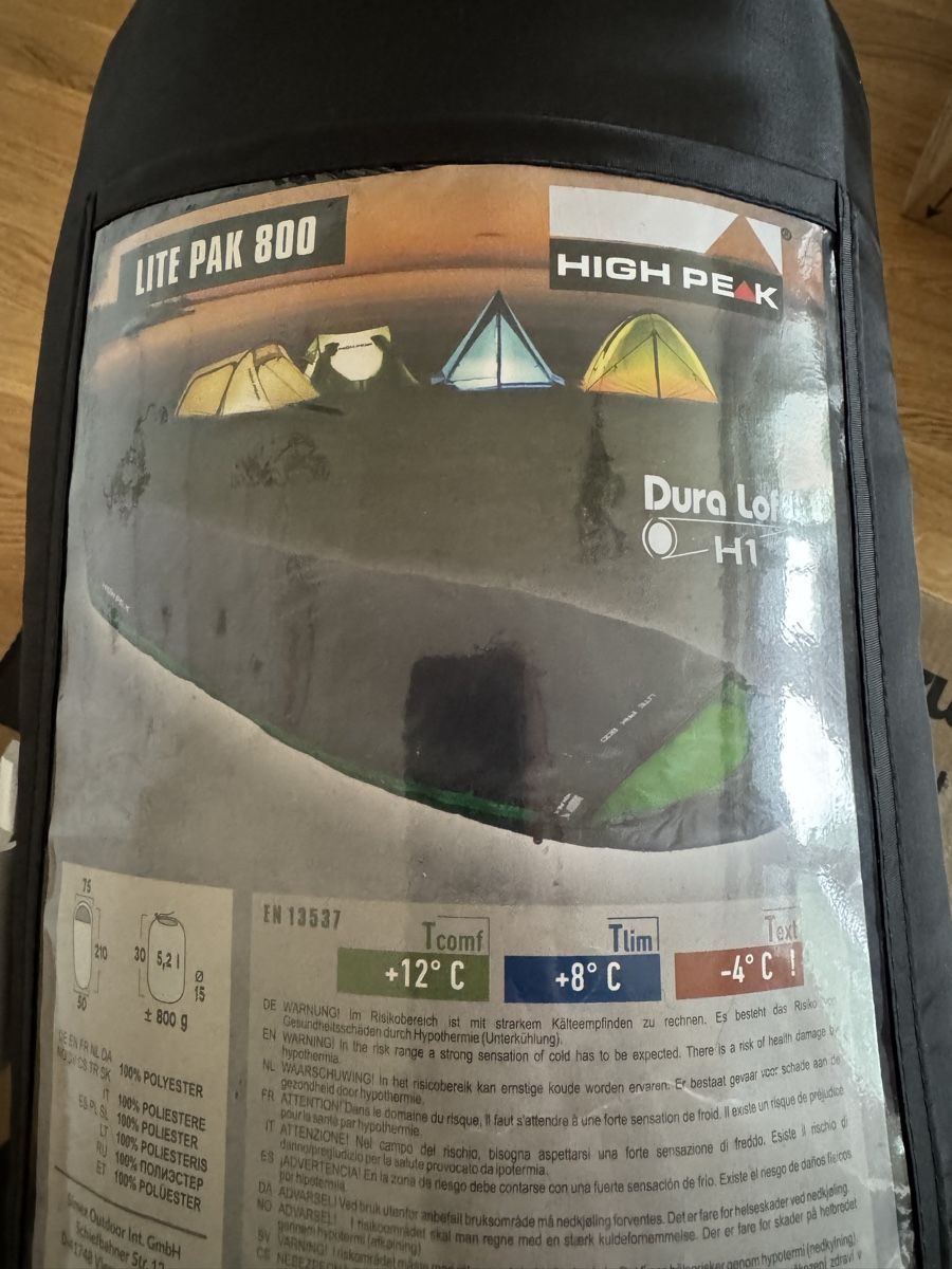 Sacchi a pelo: High Peak Lite Pak 800 - Mumienschlafsack **NEU** – Nuovo e nell'imballaggio originale da Allschwil venduto da KShing 3