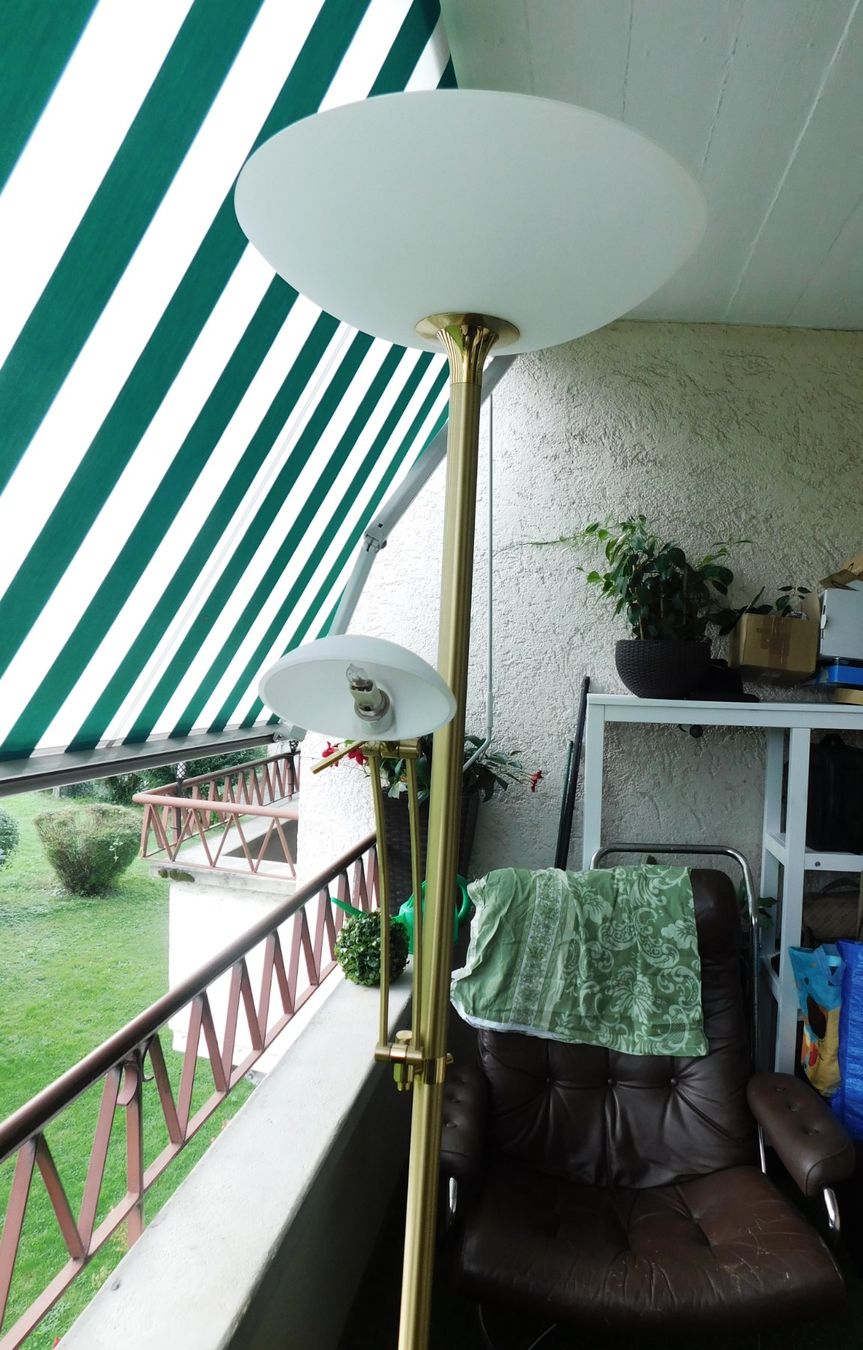 Lampade: Vintage LED-Stehleuchte aus Messing 1980er – Usato da Emmenbrücke venduto da Neverlaand-22 2