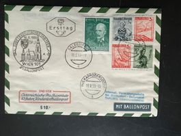 Ballonpost Ö. Brief Wulkaprodersdorf 1959 Luxus (V399)
