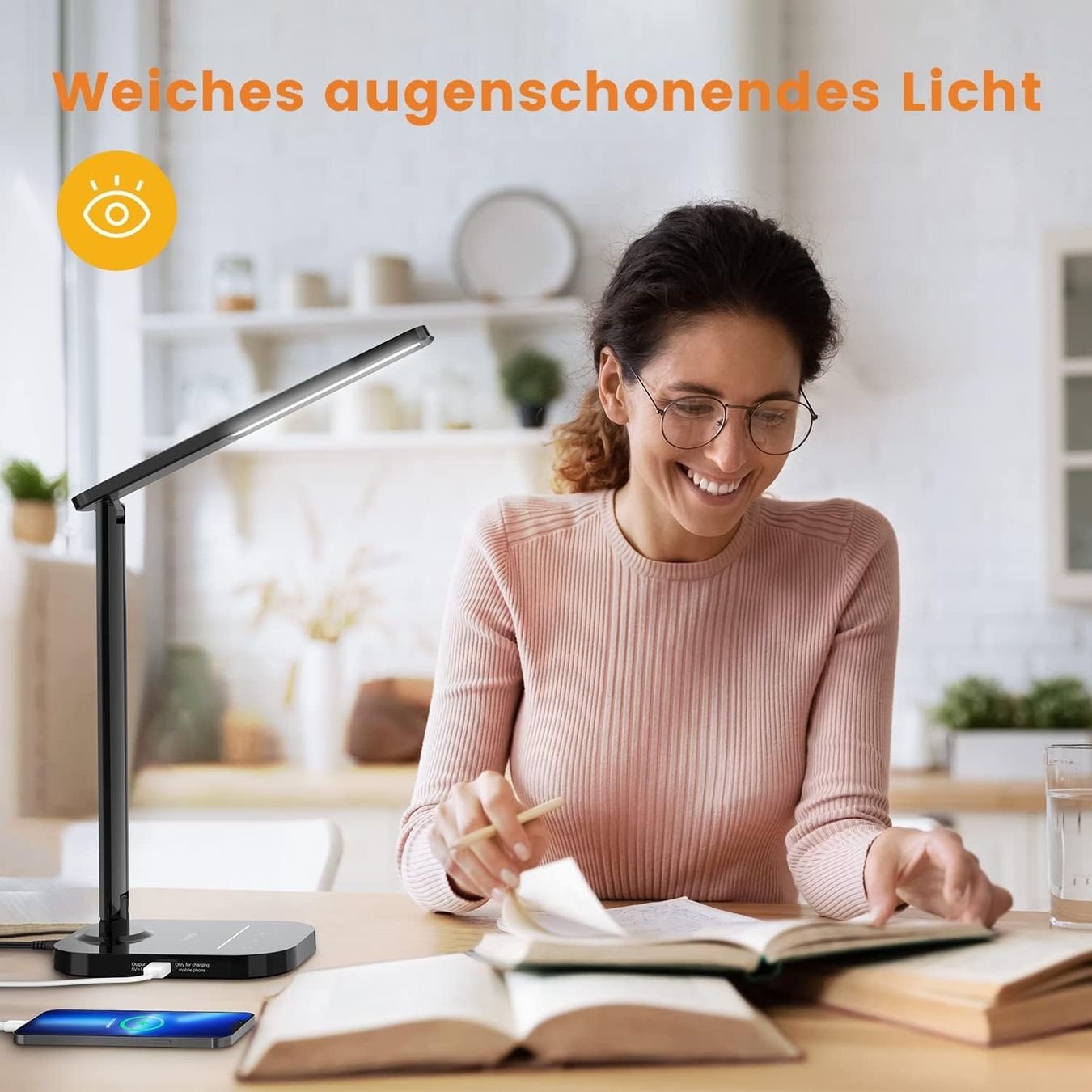 Lampade: Schreibtischlampe-LASTAR Dimmbare 12W LED – Nuovo e nell'imballaggio originale da Nuglar venduto da SaleRitter 4