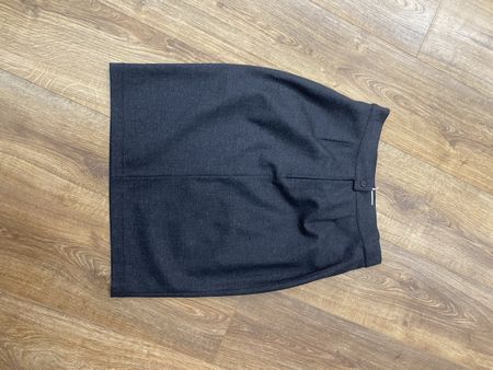 Max Mara Rock aus Wolle, Bleistiftrock, Grau