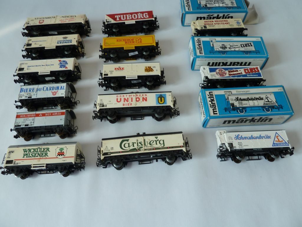 Märklin Modellini di ferrovie: 14 Wagons de bières HO – Usato da Villigen venduto da Panthertwo 1