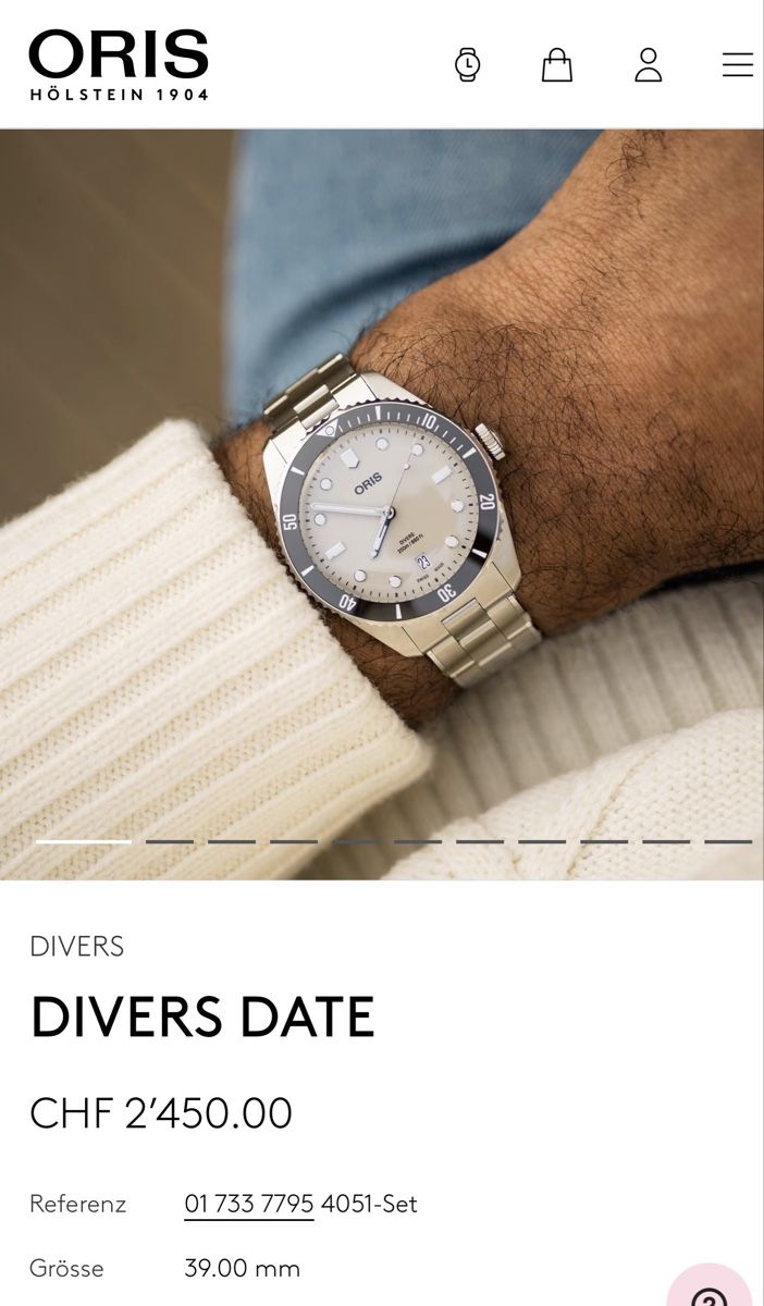 Oris Uhren: Oris Divers Date 39mm 2025✅ – Gebraucht aus Frenkendorf von HoroLux 9
