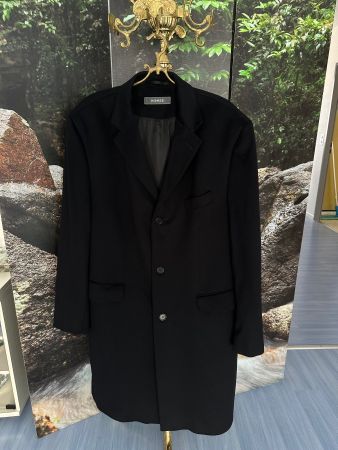 Herren  Mantel 100% Schurwolle  Hirmer Schwarz