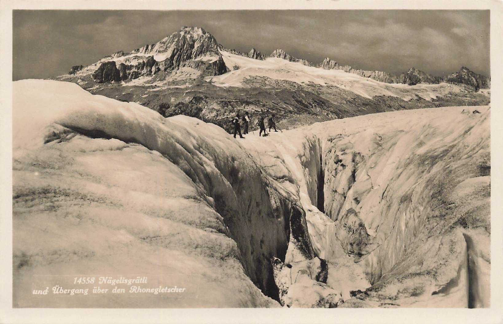 Ansichtskarten: Gletsch VS Rhonegletscher Nägelisgrätli – Gebraucht aus Biasca von Blenio71