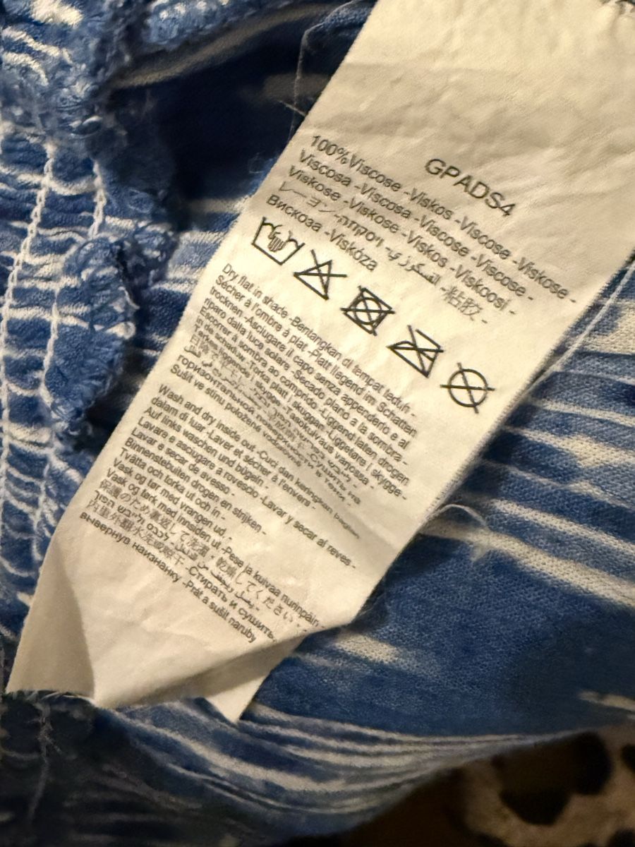 Pantaloni: Blaue Hose mit Muster, Grösse XS – Nuovo (secondo la descrizione) da Basel venduto da zukk_ 4