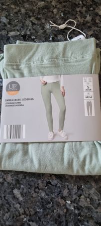Damen Basic Leggings light green size S 36/38 neu