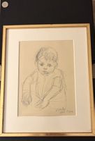 Expressionistisches Kinderporträt, 1928 signiert H. Stozlav?