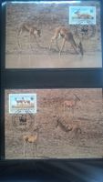 WWF 1993 Burkina Faso Satz Rotstirngazelle Maximumkarten