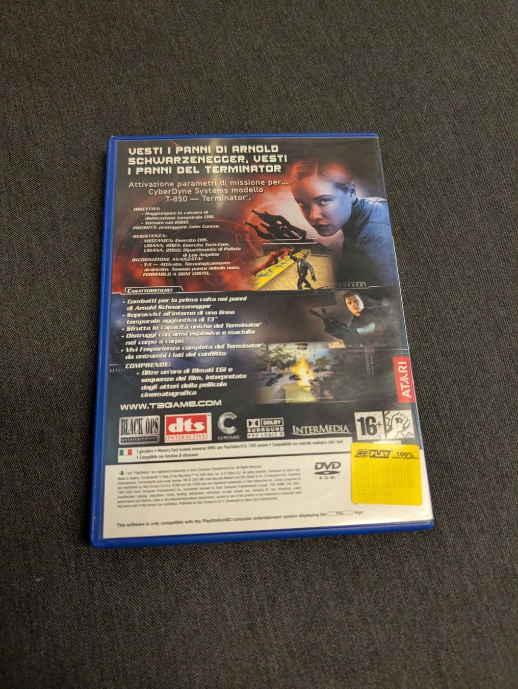 Giochi: Terminator 3 le macchine ribelli Sony playstation 2 – Usato da Giubiasco venduto da Ticinerd 1