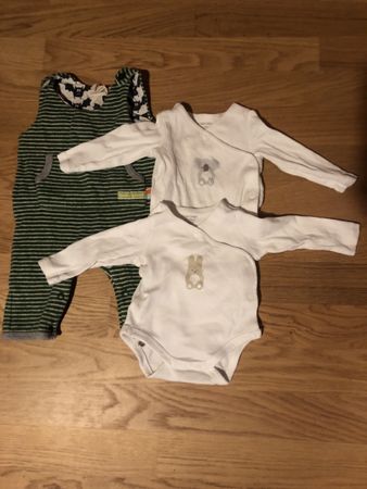 Baby Kleider Set, 2 Bodies & Strampler, Grösse 50/56