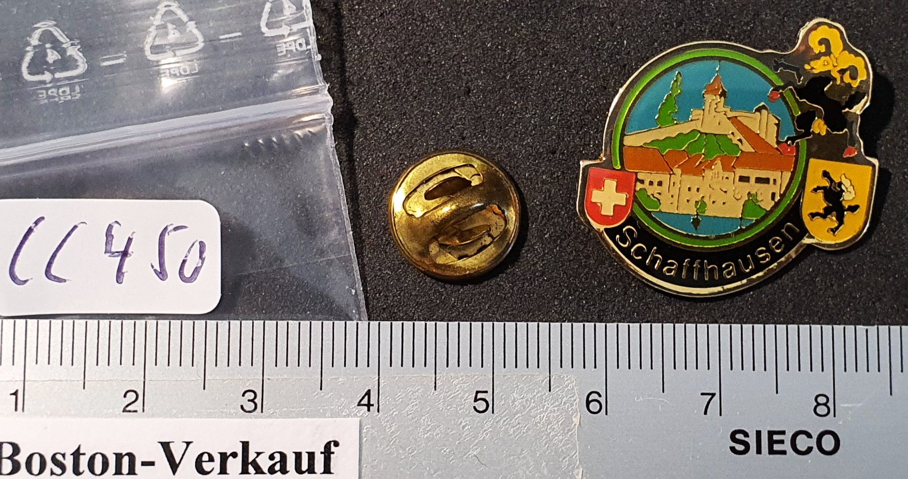 Placchette & Badge: CC450 - Pin Schaffhausen Steinbock – Usato da Reinach BL venduto da Boston-Verkauf 1