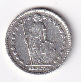 Toutes les monnaies: 50 Rp. 1937 – D'occasion à Neuchâtel par karlpierrino 1