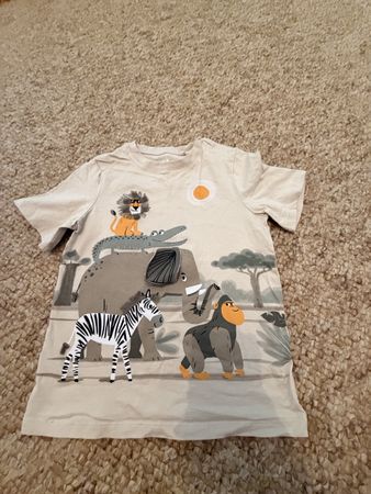 C&A Kinder T-Shirt Gr. 122 (7Y) – Safari / Tiere