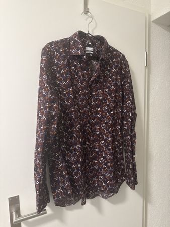 Seidensticker Herren Hemd Slim Grösse L mit Blumenmuster