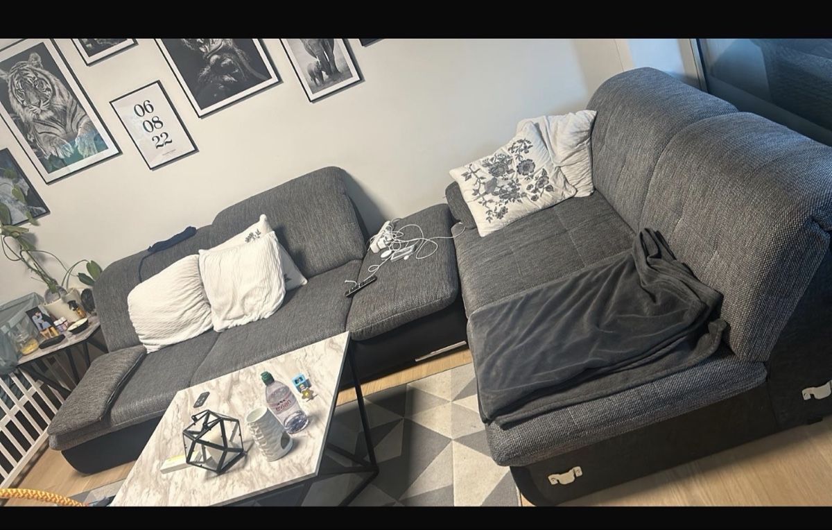 Divani: Ecksofa grau mit Schlaffunktion gebrauchter Zustand – Usato da glattbrugg venduto da cla_vq66