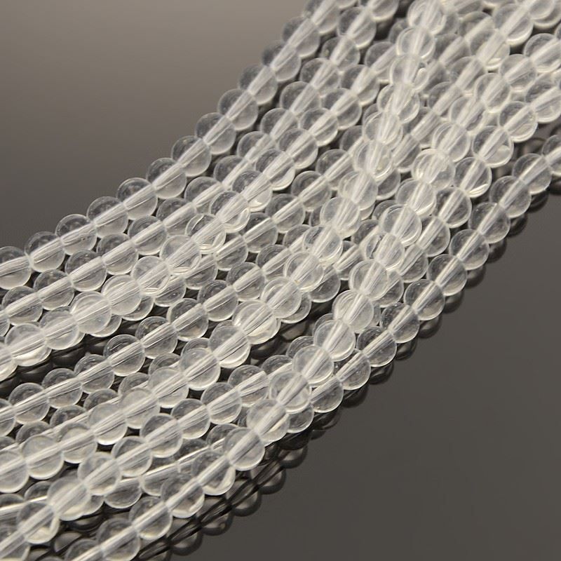 Perle (finte): 1 Strang Glasperlen transparent 4mm – Nuovo (secondo la descrizione) da Alpnachstad venduto da perlengaby 2