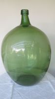 Grosser, grüner Glasballon, 65 cm, Vintage