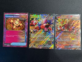3 Gewalten der Zeit EX & ACE Karten DE NM-EX
