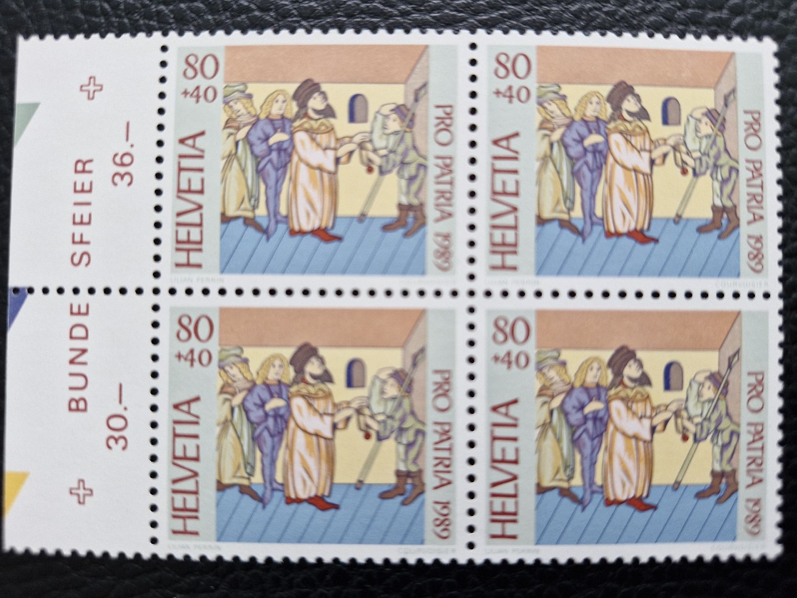 Tutti i francobolli: Pro Patria 1989 - Viererblock Top! postfrisch – Nuovo (secondo la descrizione) da Frauenfeld venduto da Kasico 4