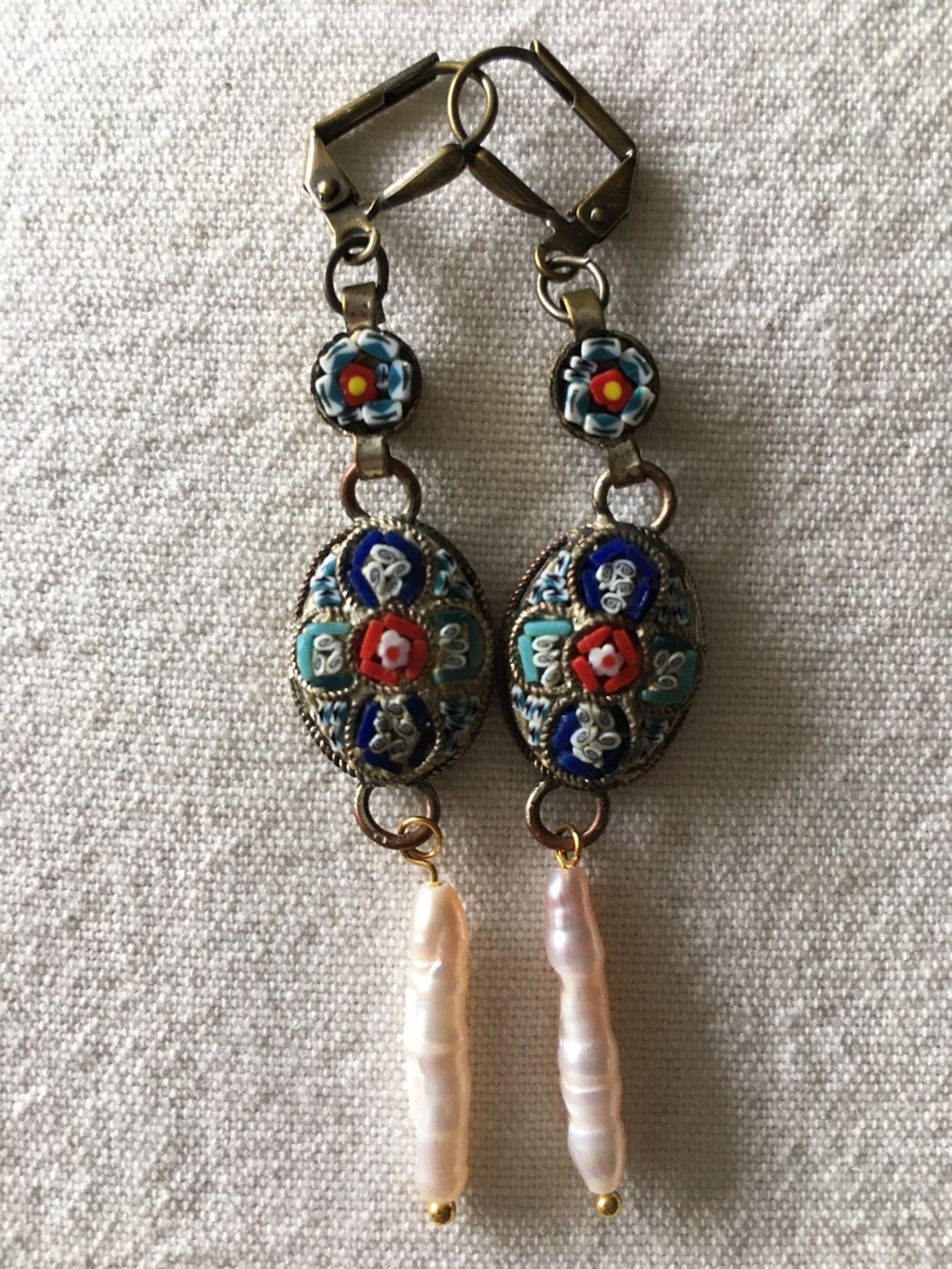 Boucles d'oreille: Mikromosaik Ohrringe – Neuf (Voir description) à Zürich par aannnnaa48