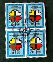 4 er Block Nations Unies gestempelt  ﻿Siehe Original Fotos ﻿