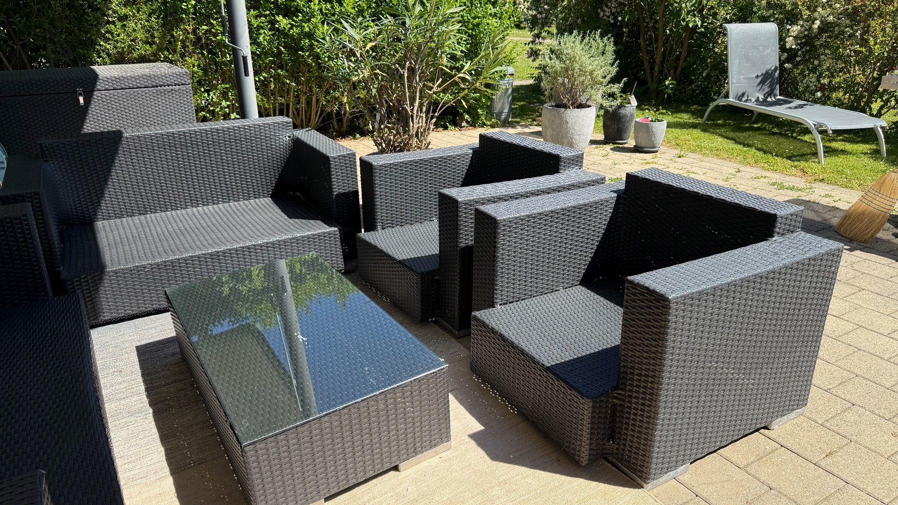Viplounge Sofas: Rattanlook Garten-Lounge 7-teilig – D'occasion à Wiesendangen par arena007 7