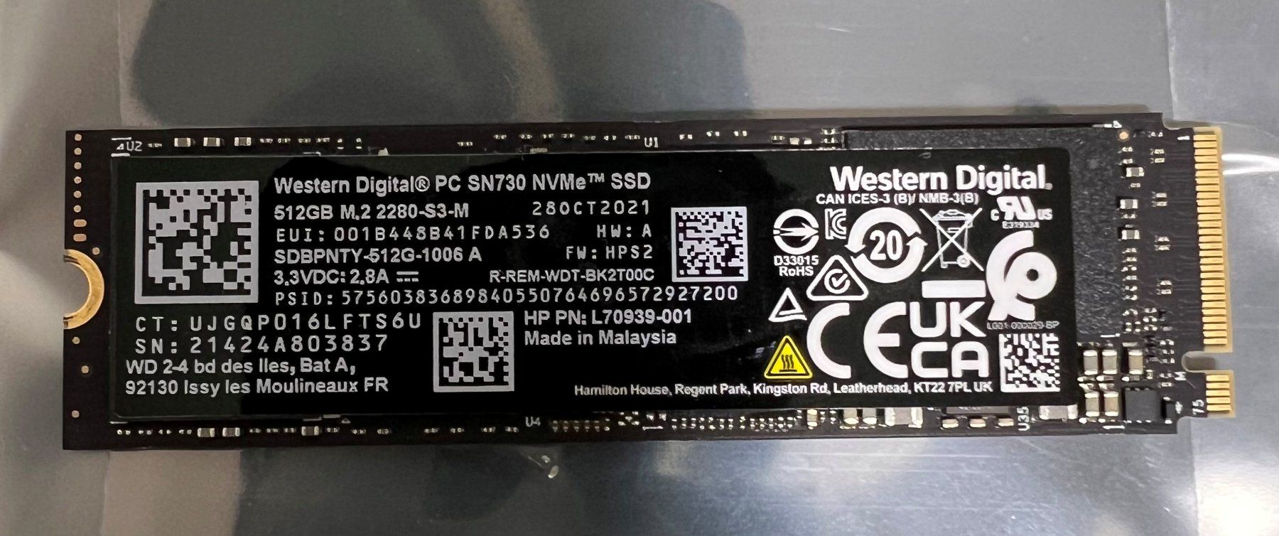 Western Digital Dischi rigidi: Western Digital SSD M.2 512GB – Usato da Horgen venduto da Lady_Wendy