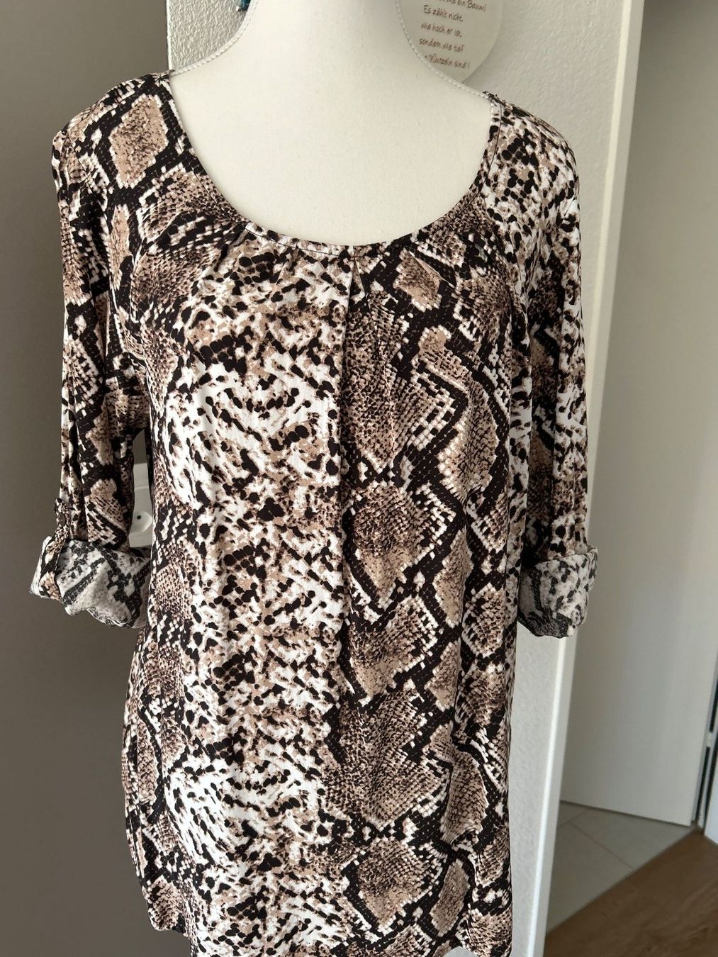Camicette: Langarm Blusenshirt mit Muster  von bpc selection Gr. 42 – Usato da Brunnen venduto da Nala2929 4