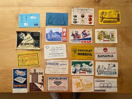 LOT DE 20 ANCIENS BUVARDS PUBLICITAIRES FRANÇAIS