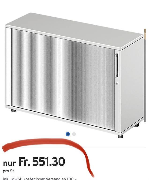 Ssi Schäfer Schränke: neuer Querrolladenschrank 120x42xH76cm – Neu (gemäss Beschreibung) aus Necker von liq24 1