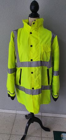 Wetterschutz Jacke Leuchtgelb guter Zustand
