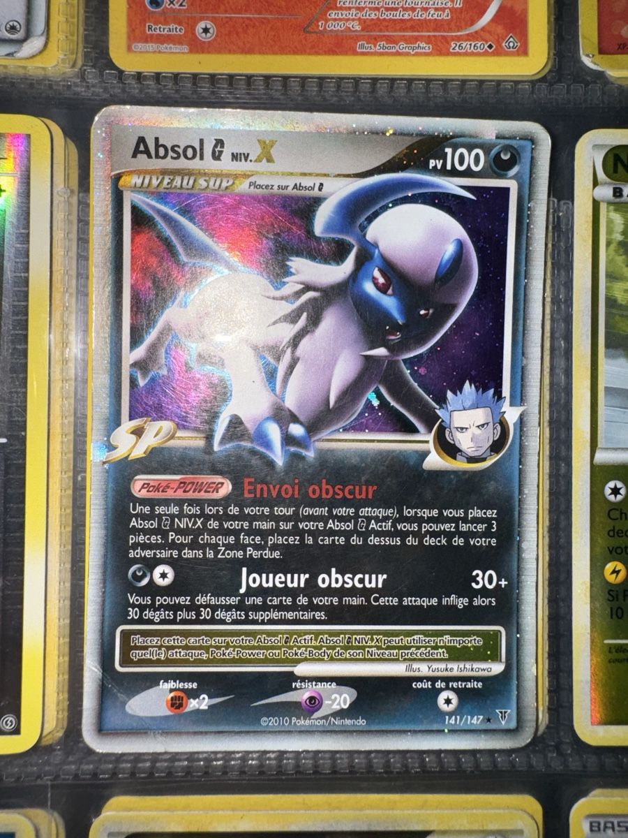 Carte Pokémon Absol G Niv. X 141/147 – Ultra Rare Lv. X – (Gebraucht ...