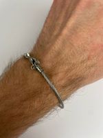 Stahlseil Armband, Edelstahl - Edelstahl Schmuckarmbad