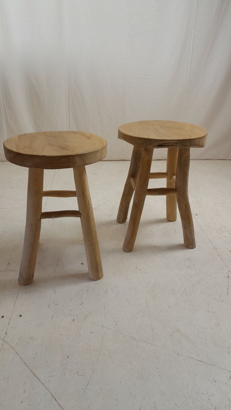 Sgabelli: Hocker Olivenholz 6-Set – Usato da Hittnau venduto da v-v-onlineverkauf 1
