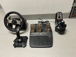 Logitech G27 Racing Wheel and Pedal Set inkl. Joystick