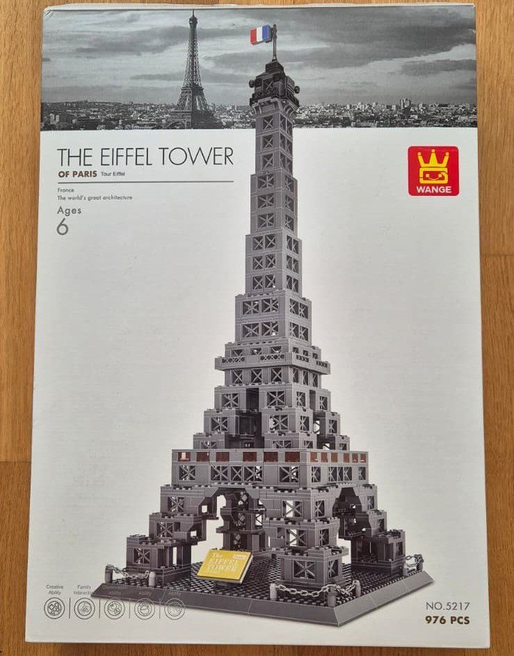 Kit di costruzioni: WANGE 5217 Eiffel Tower, 978 Klemmbausteine – Usato da Luzern venduto da Meeri