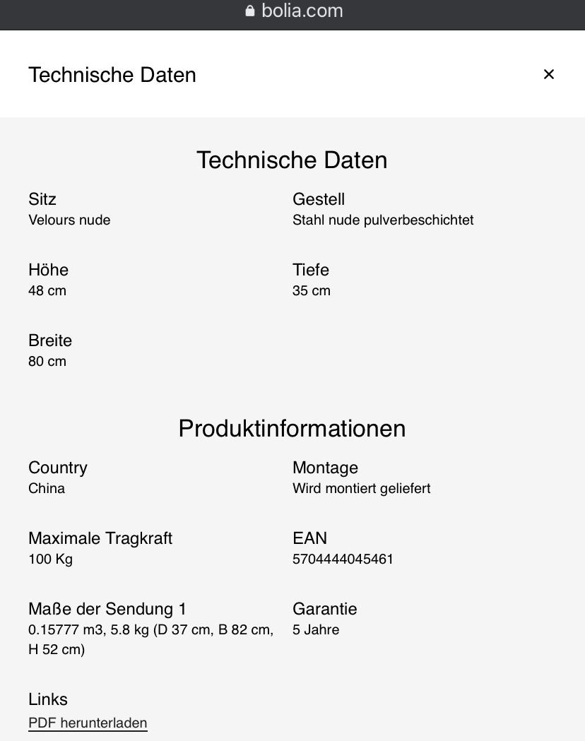 Bancs: Bolia Posea Bank in Pink Samt – D'occasion à Thalwil par  7